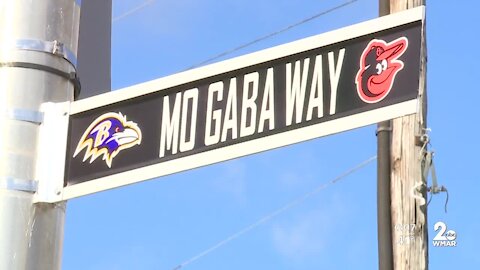 Mo Gaba Way unveiled near Ravens stadium