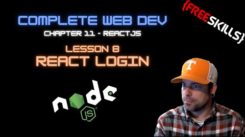 Web Dev 11 - 8 React Login