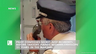 Pilot Confesses Secret Just Moments before Takeoff. Hands Woman Envelope 21 Years in the Making