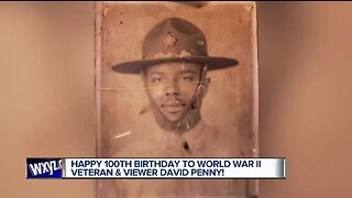 Happy 100th birthday to World War II veteran and viewer Davide Penny