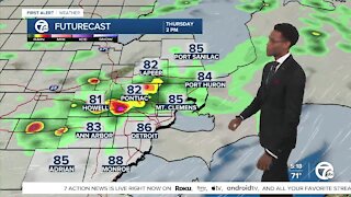 Metro Detroit Forecast: Chance for storms on Thursday