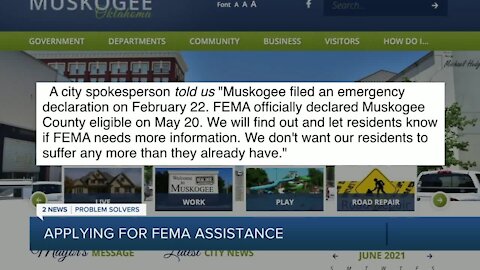 Muskogee man denied FEMA help after winter storm