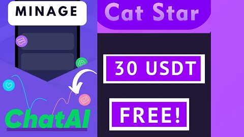Deux projets minage crypto 2023 Chatai token Chat ai Usdt Cat