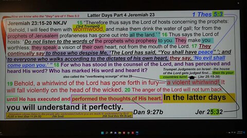 Latter Days Part 4 Jeremiah 23
