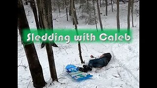 Sledding with Caleb