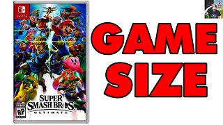 Super Smash Bros Ultimate GAME SIZE REVEALED!