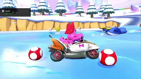 First win on Mario Kart 8 Deluxe's GBA Snow Land Track