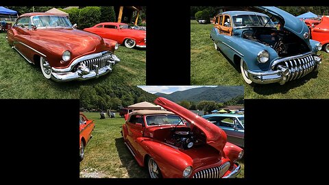 Buicks at the Kustoms Kemps of America Car Show in Maggie Valley NC Aug 2023