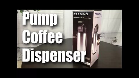 3L Stainless Steel Airpot Carafe Coffee Dispenser Review