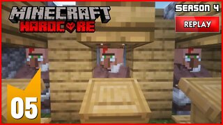 WORKING WITH VILLAGERS - Minecraft Hardcore Longplay 1.19.2 / Replay [S4 | EP5]