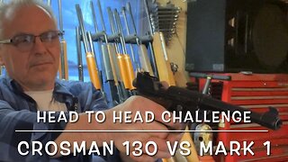 Head to head challenge: Crosman Mark 1 vs Model 130 22 caliber pellet pistols