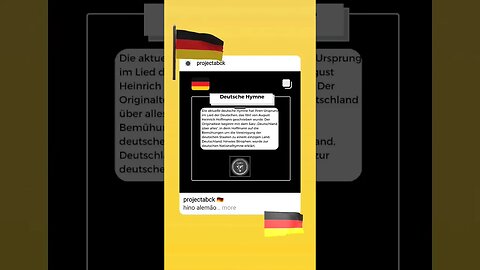 🇩🇪German anthem/Deutsche Hymne