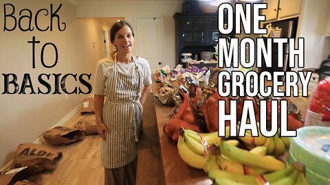 P 7One month grocery haul/ Back to Basics Ep 7