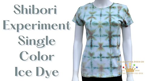 Tie-Dye Designs: Shibori Muck Ice Dye Time-lapse Testing A New To Me Dye Color