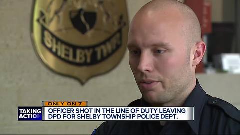 DPD officer who was shot leaves city to join Shelby Township police