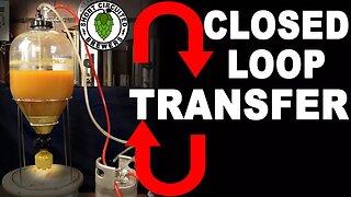 Fermentasaurus Closed Loop Transfer. No Foaming, No Oxidation, Oxygen Free Transfer