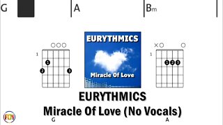 EURYTHMICS Miracle Of Love FCN GUITAR CHORDS & LYRICS NO VOCALS