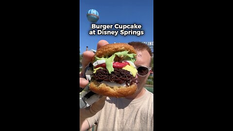 Cheeseburger Cupcake at Disney Springs in Orlando