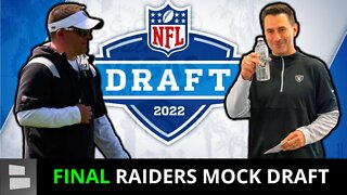 FINAL Raiders Mock Draft Before The 2022 NFL Draft + Las Vegas Raiders Needs, Draft Picks & Analysis