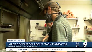 Mass confusion about mask mandates