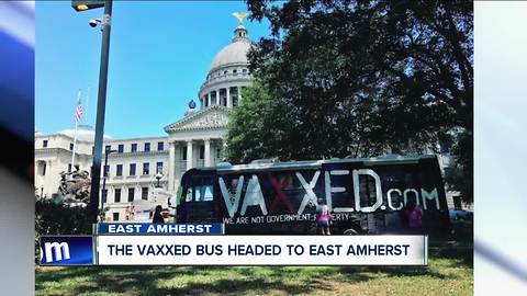 The Vaxxed Bus headed to East Amherst