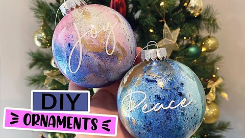 DIY ORNAMENTS WITH ALCOHOL INK | DIY Christmas Ornaments
