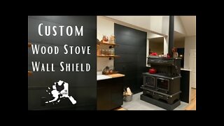 Wood Stove Wall Shield | Cook with Me | Custom Cookstove Surround | How to install a heat shield