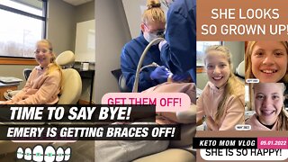 Time To Say Bye! Emery's Getting Her Braces Off! Yes!!! | Keto Mom Vlog