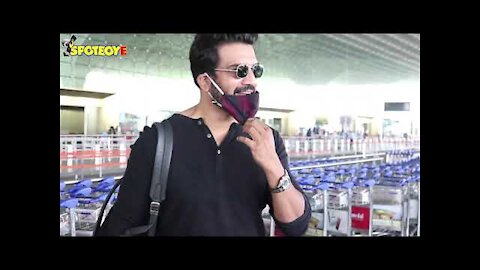 Sharad Kelkar with family, Maniesh Paul & Radhika Madan spotted at the Airport | SpotboyE