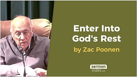 Enter Into God's Rest by Zac Poonen