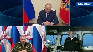 Putin and Shoigu launched a combat frigate with Zirkon and Kalibr missiles on board!