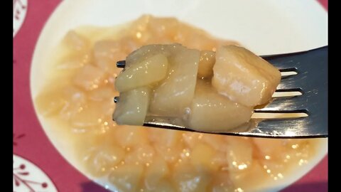 Diced Pears in Heavy Sauce MRE side (Meal Ready to Eat) Review