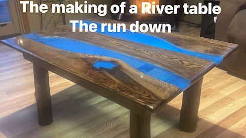 The building of an epoxy river table