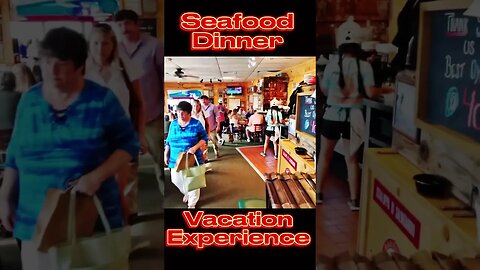 Seafood Dinner Vacation Experience #shorts