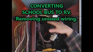 Shortbus Conversion to RV, Removing unused bus wiring.