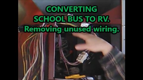 Shortbus Conversion to RV, Removing unused bus wiring.