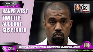 Kanye West’s Twitter account has been suspended for tweeting a S wastika