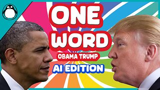 AI Trump And Obama Play One Word Party Game | AI Parody