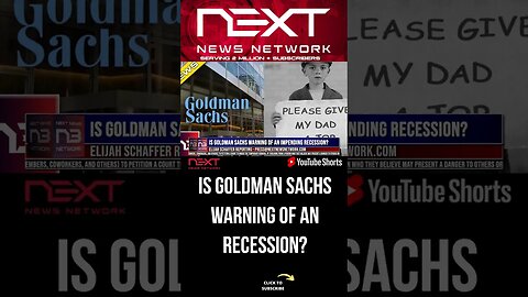 Is Goldman Sachs warning of an impending recession? #shorts