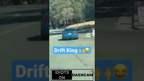 BMW fails drift off road