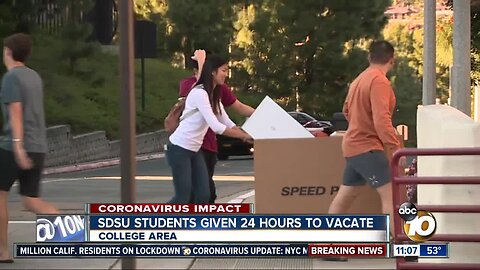 Students given 24-hour notice to move out due to virus spread