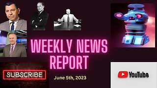 AI Parody News Weekly Update June 4th 2023 with Walter Cronkite, Detective Friday, Jack Benny and Ri