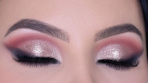 Glamorous Rose Golden Eye Makeup Tutorial ✨