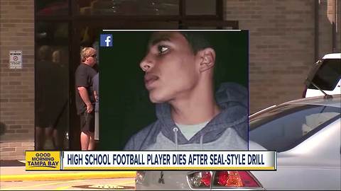 High school football player dies at practice doing drill made for Navy SEALs