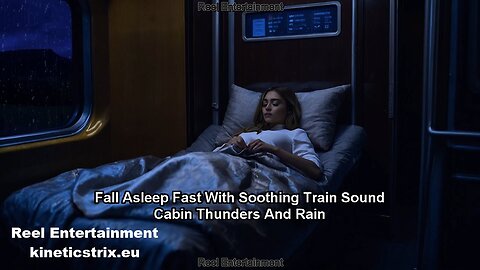 Fall Asleep Fast With Soothing Train Sound Cabin Thunders And Rain Sounds