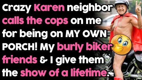 r/EntitledPeople Karen Neighbor Pushes Burly Biker Too Far! | Storytime Reddit Stories