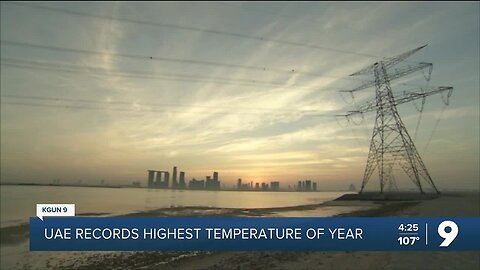 United Arab Emirates report highest temperature of the year