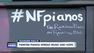 Painted street pianos spread positivity across Niagara Falls