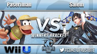 Paseriman (Diddy Kong) vs Liquid | MVG | Salem (Bayonetta) - Wii U Top 96 - Frostbite 2018