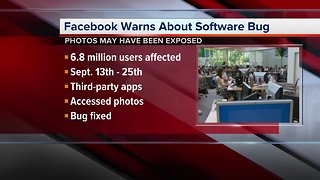 Facebook reveals bug exposed 6.8 million users' photos